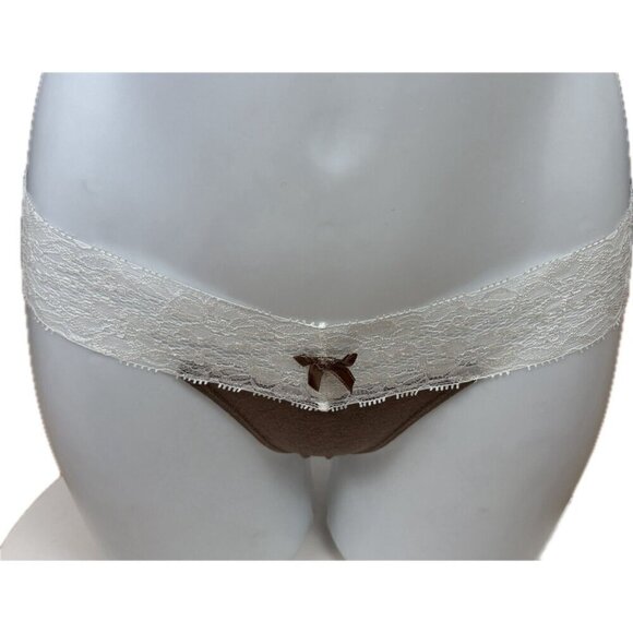 Honeydew Intimates S/M Assorted Fall Color Lace Waist Bow Thong Panties-Set of 5 - Picture 13 of 15